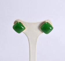 ORECCHINI ORO 18KT E GIADA