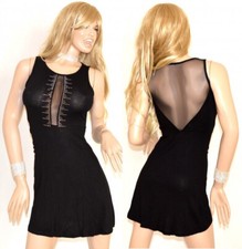 ABITO donna nero mini vestito