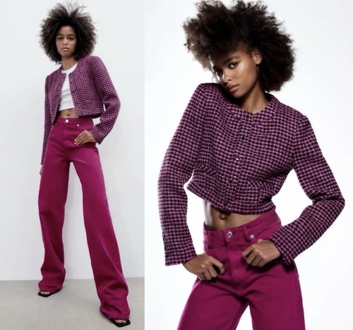 Giacca blazer tweed zara - giacca/blazer, in