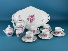 Richard Ginori Servizio Da Caffè X5 Porcellana “Vecchio Ginori” Fiori Magenta