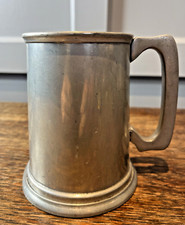 Vintage Roundhead 5" Pewter English Made in Birmingham Tankard Mug 1922-1950