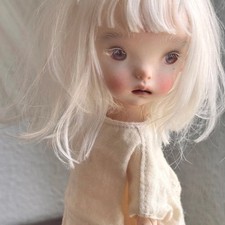 Bambola 1/6 BJD resina snodata Landoudou con occhi liberi trucco viso donna ragazza regalo
