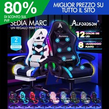 ALFORDSON Sedia Gaming con 12