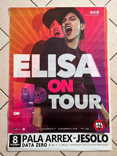 Elisa tour poster raro live - elisa, on