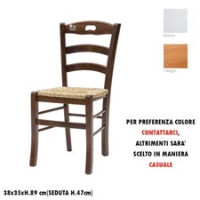 SEDIA GRANDE CON SEDUTA PAGLIA