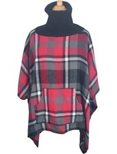 Poncho Steve Madden tartan
