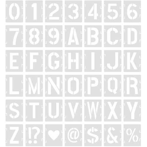 Stencil lettere numeri