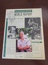 Foto 4x6 firmata Jane Goodall con rapporto mondiale