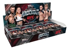 2025 Topps Knockout UFC - Hobby Box (3 AUTO/1 RELIQUIA) nuovo sigillato in fabbrica
