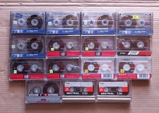 LOTTO 15 Audiocassette Regist. Usate. Sony-Tdk-Mistral Tutte da 90 Minuti. 