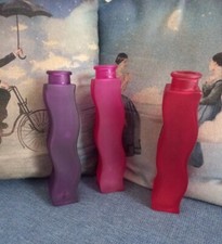 Vintage Ikea 3 Vasetti Vasetto Vaso Skämt Skamt Vetro Fucsia Viola Rosso 
