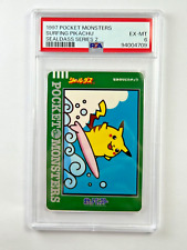 Pokemon Surfing Pikachu Sealdass Series 2 Bandai Japanese Rare Card 1997 PSA 6