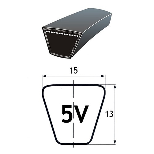 Cinghia 500 trapezoidale - cinghia,