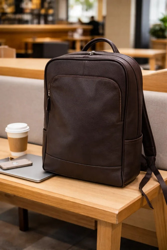 Voyager leather backpack - leather,