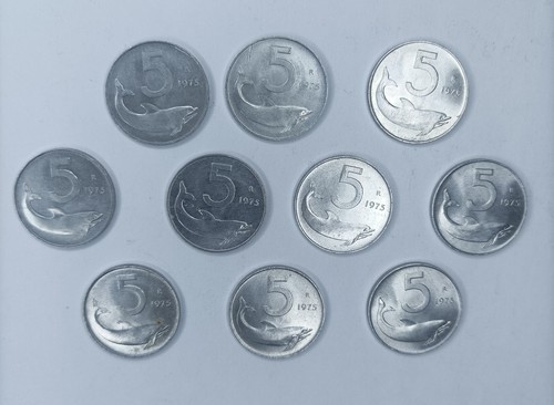 Lire delfino 1975 lotto - 5,