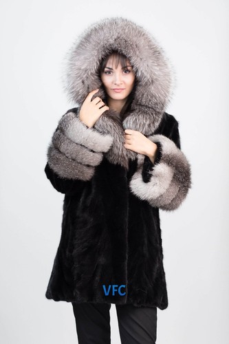 Cappotto visone nero - di, con