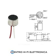 Microfono citofono esterno a condensatore  omnidirezionale 2 fili