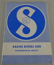 Manuale Riparazione Sachs Motore Diesel 500 Raffreddato ad Acqua Stand 03/1961