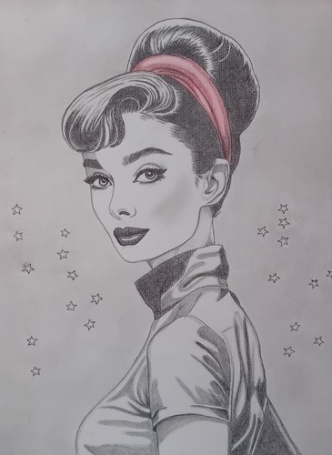 Disegno matita anni 50 - disegno, a