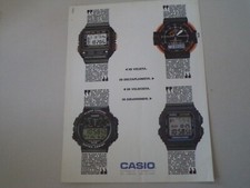 advertising Pubblicità 1989 OROLOGIO CASIO BM-100W/ARW-320/DGW-30/W500-U WORLD