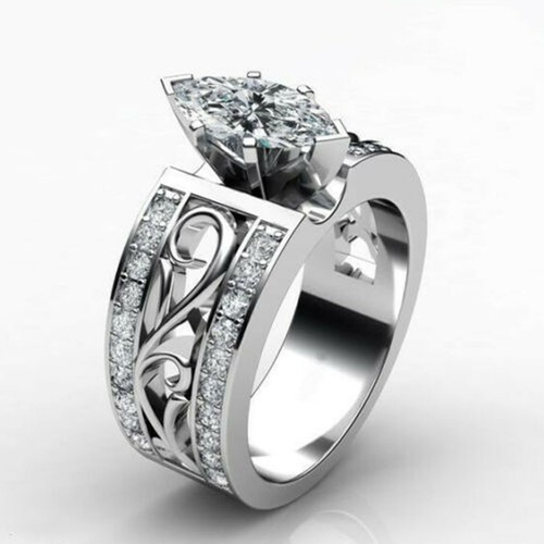 Anello argento 925 - argento, con