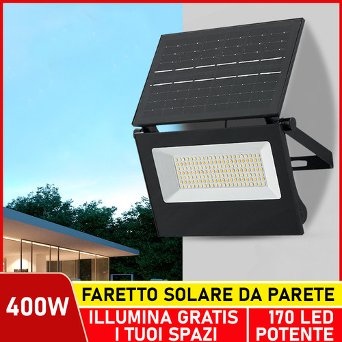 Faro led solare esterno - faro,