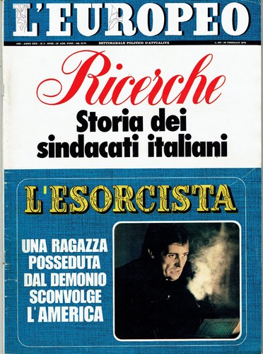 Europeo 1974 the exorcist - europeo, 1974/9=the