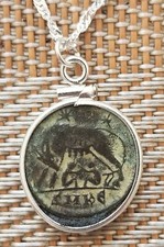 Collana Argento 925 Moneta Dea