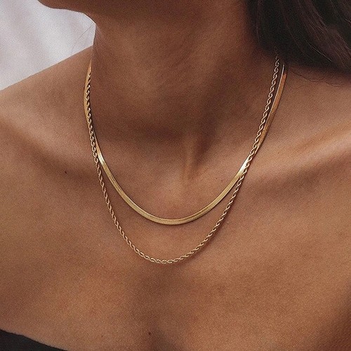 Collana catena osso - osso, di