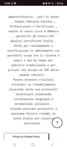 Pedana vibrante usata - pedana,