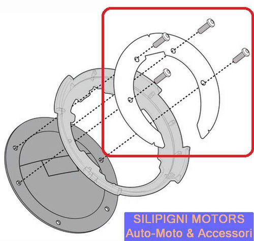 Givi bf12 tanklock - givi, flangia
