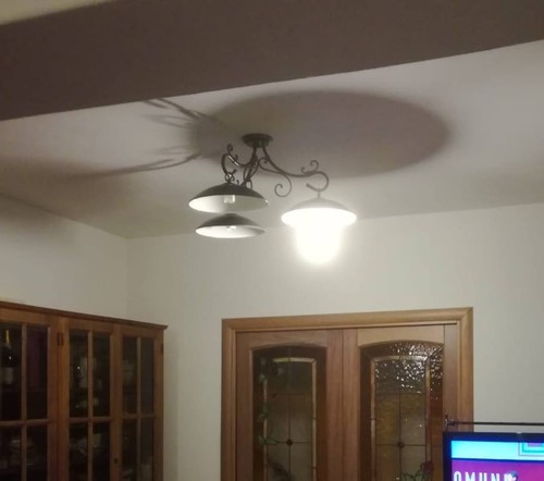 Lampadario bilancia ferro - lampadario,