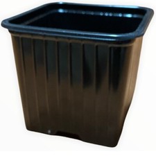 Vasi plastica neri QUADRATI