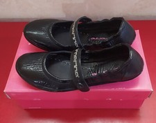 Ballerina Bambina FORNARINA Pelle Nero - Suola Cuoio - Tg. 33 - NUOVO