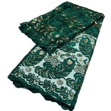 Tessuto pizzo ricamato 5 iarde