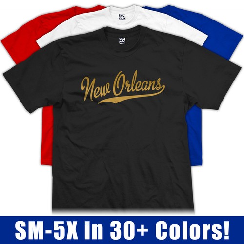 Maglietta new orleans script - script, |