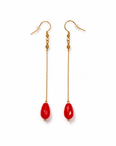Orecchini goccia catena - a,