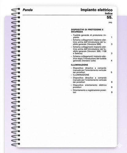 Manuale fiat panda impianto - manuale,