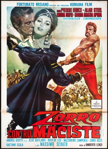 Zorro contro maciste - zorro, manifesto