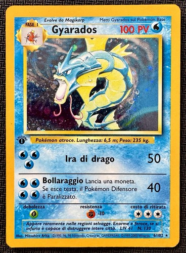 1999 gyarados 102 set - gyarados, base