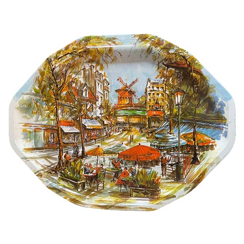 Vassoio servizio latta - , vintage