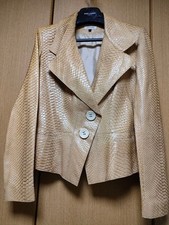 Giacca pelle pitone vintage