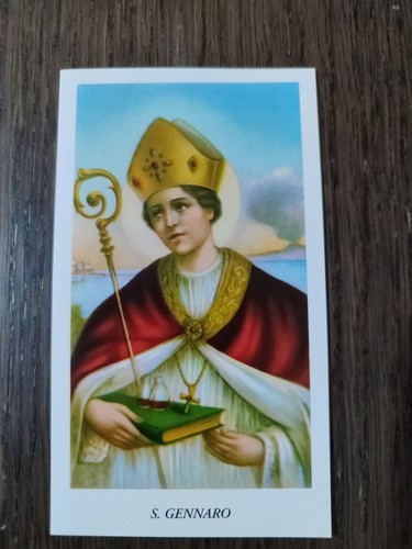 San gennaro holy card - holy, card,