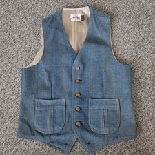 Gilet vintage Levis anni '70 Levi’s Wildfire abbigliamento sportivo denim TAGLIA ?