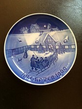 Piatto natalizio 1969 Bing e Grondahl "Arrivo degli ospiti di Natale" 8000/9069