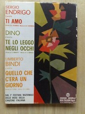 Spartito e Testi - UMBERTO BINDI - SERGIO ENDRIGO - DINO - 1964