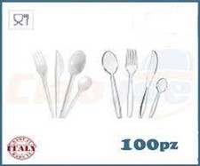 100 posate di Plastica Monouso