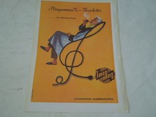 PUBBLICITA' VINTAGE DEGLI ANNI '50-RADIO"IMCA RADIO ALESSANDRIA" RARA DA TROVARE