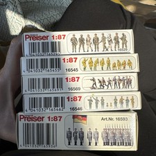 Preiser HO Scale Military Figures – USSR, and GDR – 4 Sets – Lot or Indivi