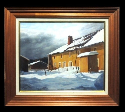 Dipinto olio yvette - ad,